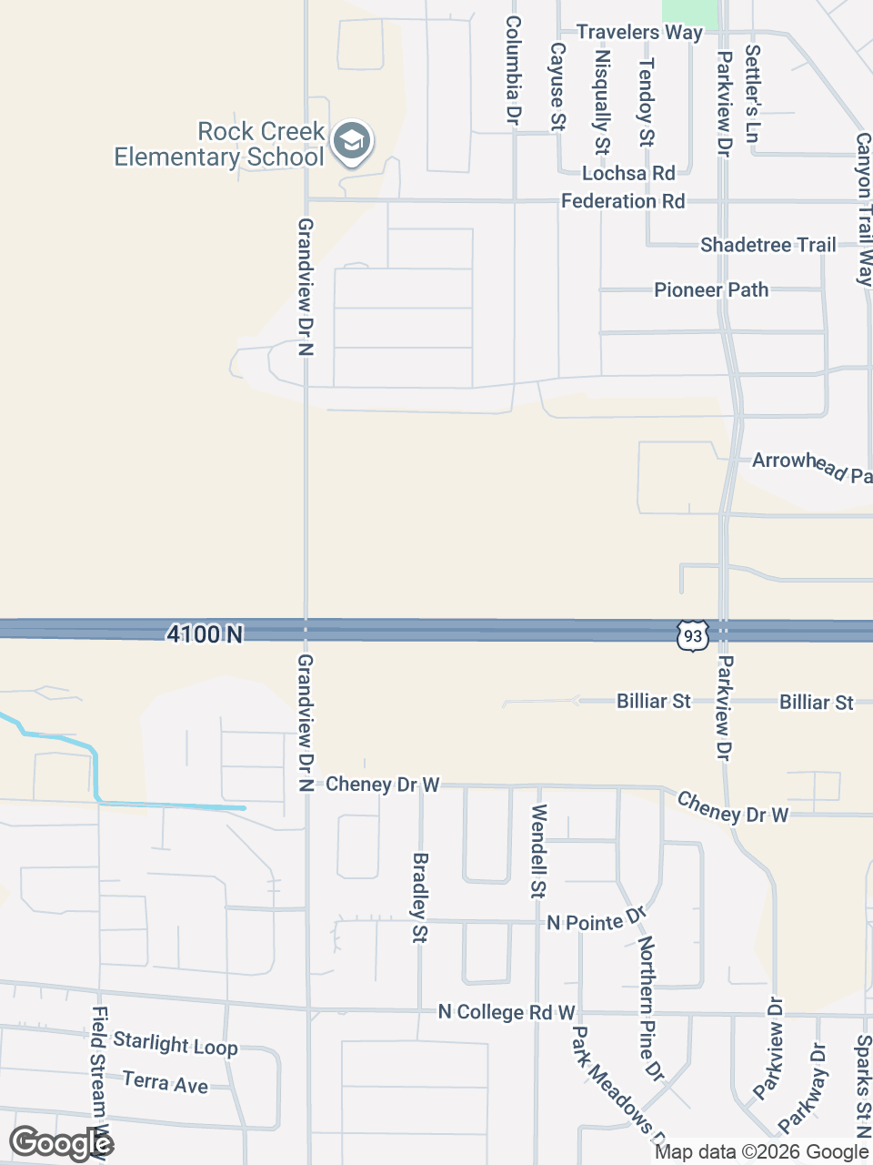 Map showing location of St. Luke’s Clinic - General Surgery: Twin Falls