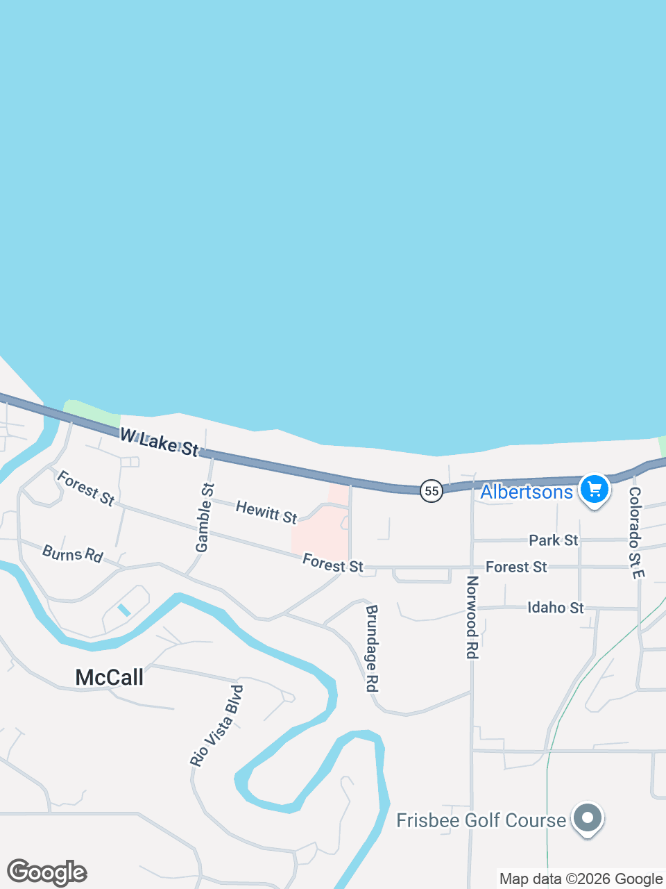 Map showing location of St. Luke’s Medication Locker at St. Luke’s McCall Medical Center