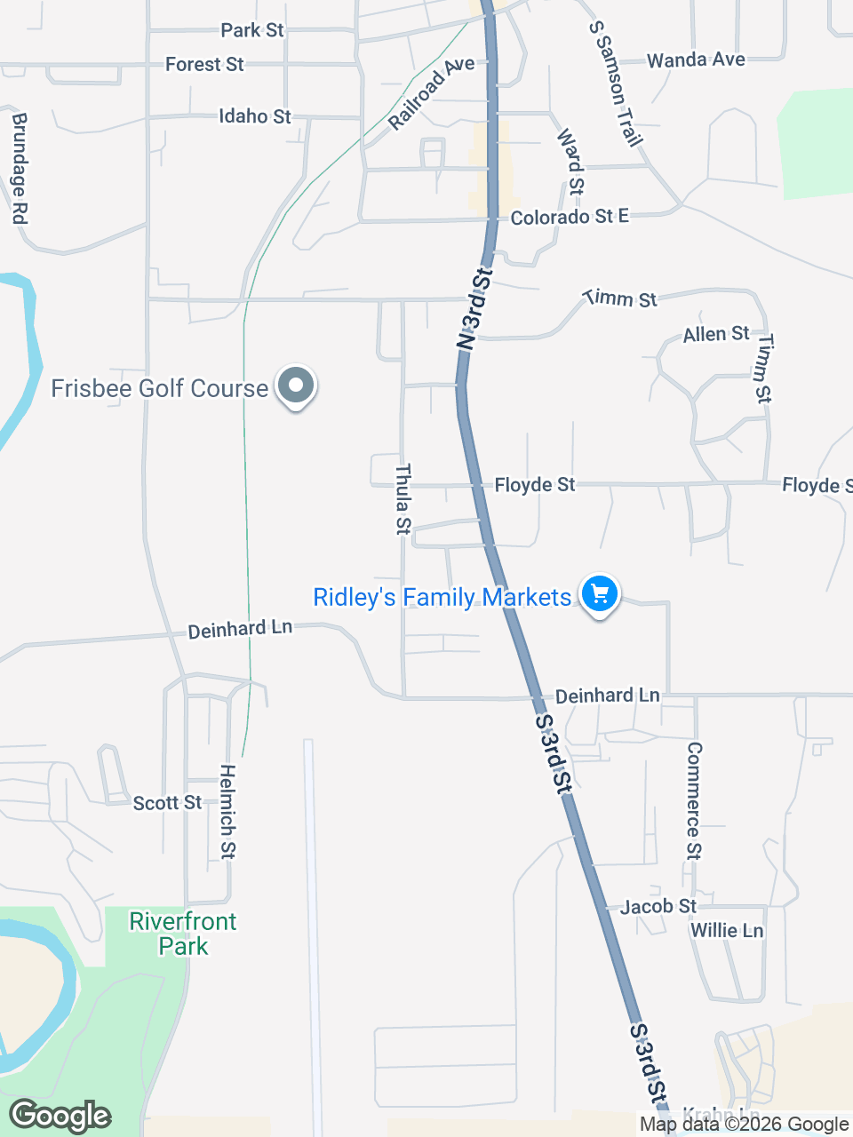 Map showing location of St. Luke’s Clinic - Behavioral Health: McCall